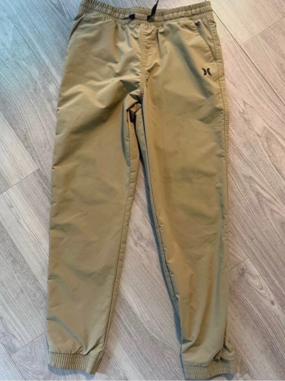 LIKE NEW! Hurley Boys Khaki/Tan Elastic Waist Joggers